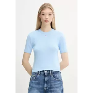 Tommy Jeans pulover de bumbac culoarea bleumarin, DW0DW19336 imagine