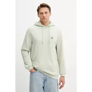 Tommy Jeans hanorac de bumbac bărbați, culoarea bej, DM0DM20258 imagine