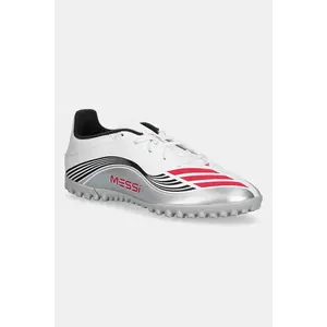 adidas Performance ghete de fotbal F50 Messi Club TF culoarea alb, JP7445 imagine