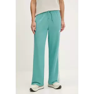 adidas pantaloni de trening 3-Stripes culoarea turcoaz, cu imprimeu, JY3141 imagine
