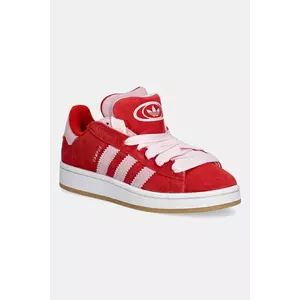 adidas Originals sneakers din piele întoarsă Campus 00S Double culoarea roșu, JQ5743 imagine