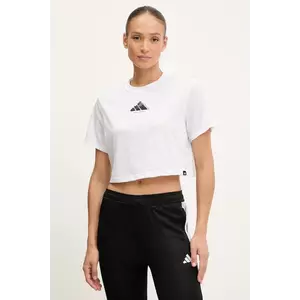 adidas Performance tricou TIE-INS culoarea alb, JY3370 imagine