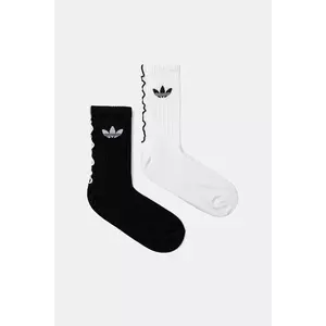 adidas Originals sosete Ruffle Crew 2-pack culoarea alb, JX5211 imagine