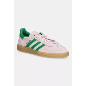 adidas Originals sneakers din piele întoarsă Handball Spezial culoarea roz, JR7347 imagine