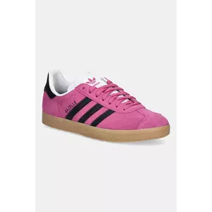 adidas Originals sneakers din piele întoarsă Gazelle culoarea roz, JS1382 imagine
