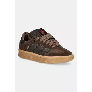 adidas Originals sneakers de piele întoarsă pentru copii SAMBA XLG culoarea maro, JQ8934 imagine