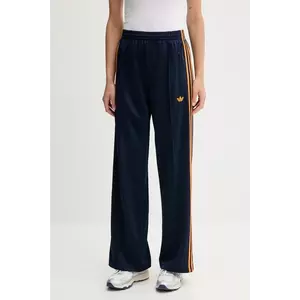adidas Originals pantaloni de trening Firebird culoarea bleumarin, cu imprimeu, JW1229 imagine