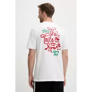 adidas tricou din bumbac Food Sauce Graphic Tee culoarea alb, cu imprimeu, JM6464 imagine