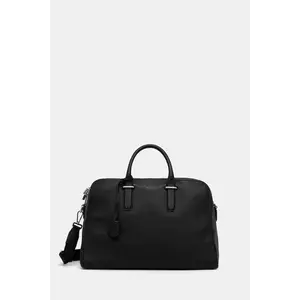 BOSS geantă de piele culoarea negru, 50548231 imagine