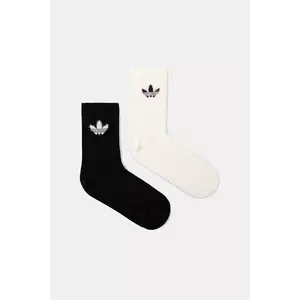 adidas Originals sosete Fluffy Cr S 2-pack culoarea alb, JX5217 imagine