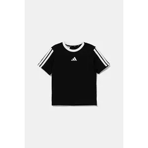 adidas tricou de bumbac pentru copii culoarea negru, JW8627 imagine