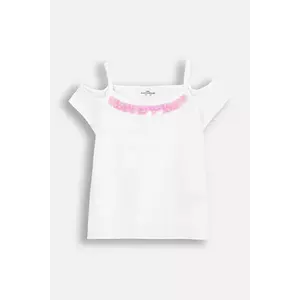 Coccodrillo tricou culoarea alb, INSIDE OCEAN GIRL KIDS imagine