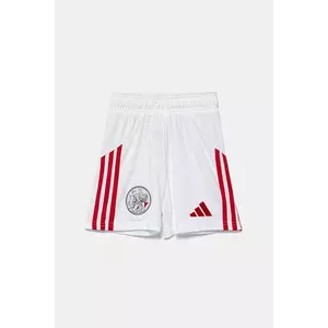 adidas Performance pantaloni scurți copii AJAX culoarea alb, talie reglabila, JI7215 imagine