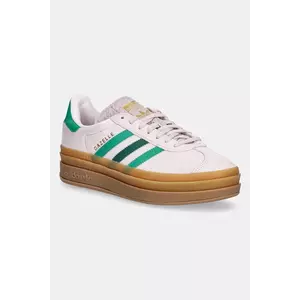 adidas Originals sneakers de piele întoarsă pentru copii GAZELLE BOLD culoarea roz, JR5952 imagine