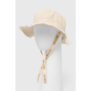 Rip Curl palarie din bumbac culoarea bej, bumbac imagine