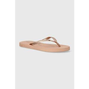 Rip Curl slapi femei, culoarea roz, cu toc plat imagine