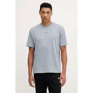 BOSS Green tricou din bumbac culoarea negru, cu imprimeu, 50519368 imagine
