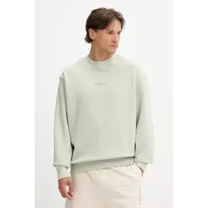 Tommy Jeans hanorac de bumbac culoarea bej, uni, DM0DM21622 imagine