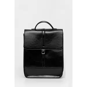 Answear Lab ghiozdan de piele culoarea negru, mare, neted imagine