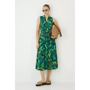 Medicine rochie culoarea verde, midi, evazati imagine