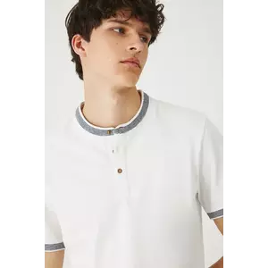 Medicine tricou polo culoarea alb, neted imagine