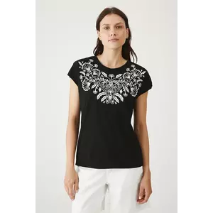 Medicine tricou din bumbac culoarea negru, cu spate descoperit imagine