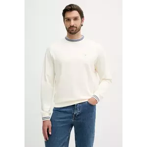 Barbour hanorac de bumbac ROSFORD culoarea bej, uni, MOL0700 imagine
