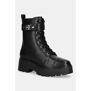 MICHAEL Michael Kors bocanci de piele Mandy culoarea negru, cu platformă, 40T5MAFE5L.001 imagine
