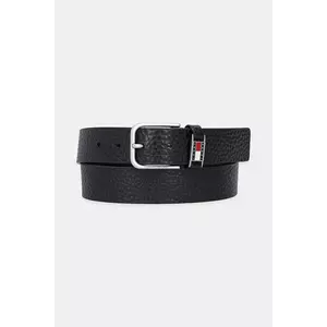 Tommy Jeans curea de piele culoarea negru, AM0AM13417 imagine