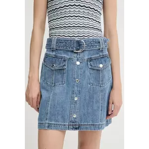 Morgan fustă jeans mini, creion, JOLAM imagine