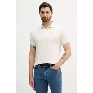Barbour polo de bumbac AUSTWICK culoarea bej, uni, MML1484 imagine