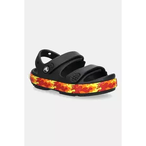 Crocs sandale copii CROCBAND FLAMES SANDAL T culoarea negru, 211269 imagine
