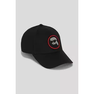 Karl Lagerfeld șapcă culoarea negru, uni, A3W33057 imagine