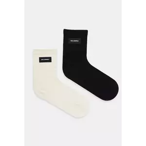 Karl Lagerfeld șosete 2-pack culoarea negru, A1W47155 imagine