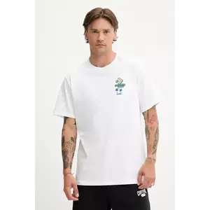Converse tricou din bumbac culoarea alb, cu imprimeu, 10027725-A01 imagine
