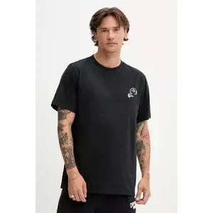 Converse tricou din bumbac culoarea negru, cu imprimeu, 10027713-A01 imagine