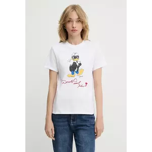 Karl Lagerfeld tricou din bumbac KL X DISNEY culoarea alb, A3W17090 imagine