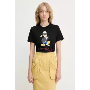 Karl Lagerfeld tricou din bumbac KL X DISNEY culoarea negru, A3W17090 imagine