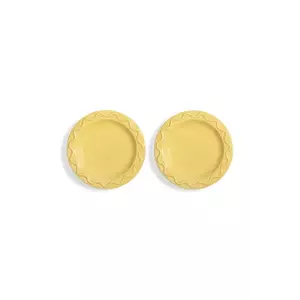 &k amsterdam farfurie 2-pack culoarea galben imagine