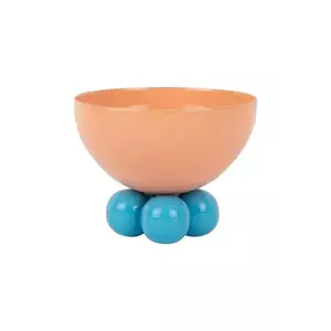 Present Time bol decorativ Double Funky M culoarea portocaliu imagine