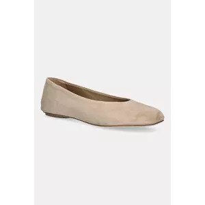 Weekend Max Mara balerini din piele întoarsă Todisuede culoarea bej, 2525526074600 imagine
