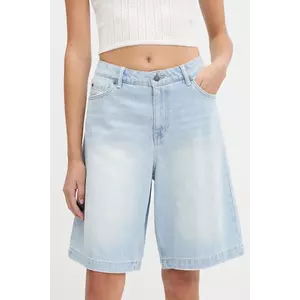 Karl Kani pantaloni scurți din bumbac uni, high waist, PD00005506 imagine