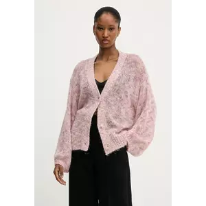 BOSS Orange cardigan culoarea roz, light, 50543992 imagine