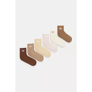 adidas Originals șosete 6-pack culoarea bej, JV8601 imagine