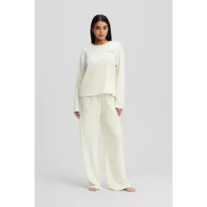 Karl Lagerfeld pijamale de bumbac culoarea bej, bumbac, A1W45008 imagine