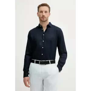 Sisley cămașă de in culoarea alb, regular, 5BKUSQ029 imagine