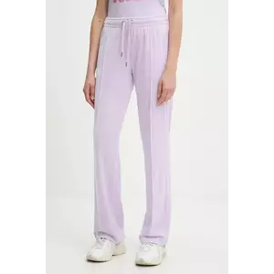 Juicy Couture pantaloni de trening culoarea turcoaz, cu imprimeu, JCAPW045 imagine