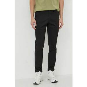 Michael Kors pantaloni barbati, culoarea negru, mulata imagine