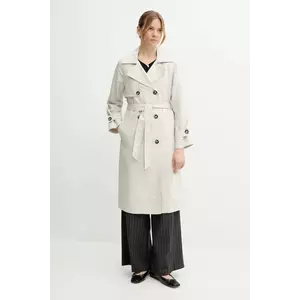 Sisley palton jeans culoarea bej, de tranzitie, 2UHULN05R imagine