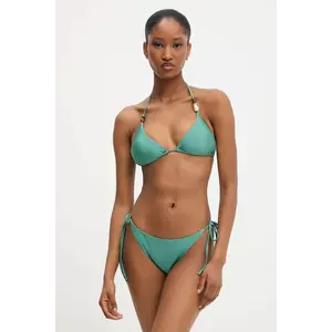 Answear Lab costum de baie din două piese culoarea verde, cupa usor rigidizata imagine